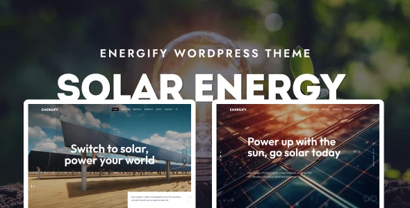 Energify – Solar & Renewable Energy WordPress Theme